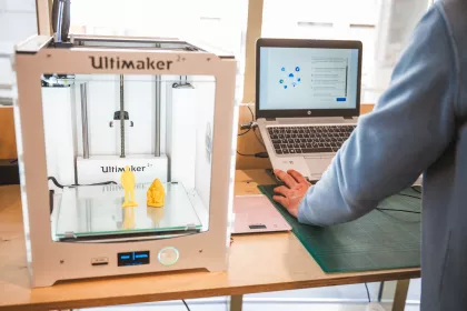 Bigger view of 3D printer